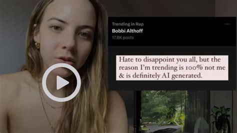 bobbi althoff deep fake watch|bobbi althoff podcast.